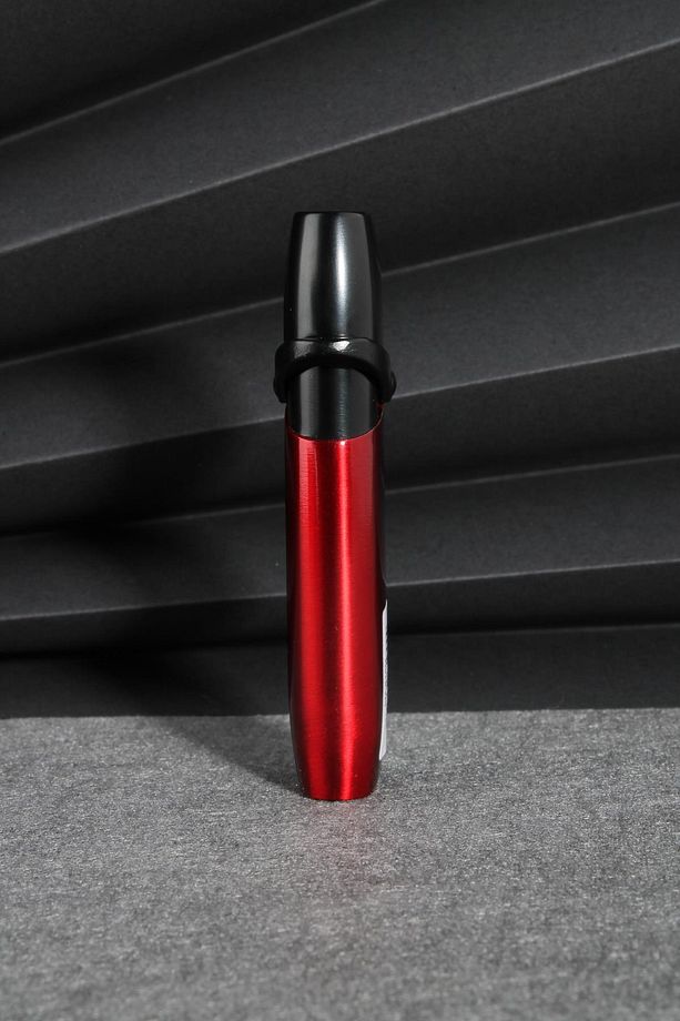 Kırmızı Siyah Özel Tasarım Torch Gazlı Çakmak - Smck605mr06 - 2