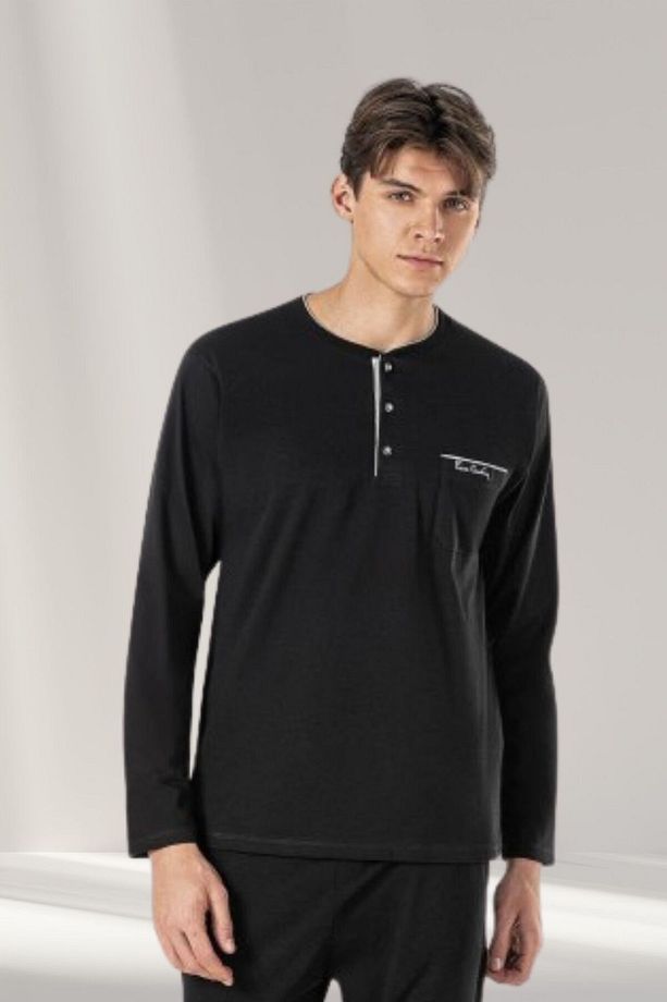 Erkek Uzun Roblu  5'li Damat Çeyiz Seti Uzun ve Şortlu Pijama Takımı, Şortlu - 5