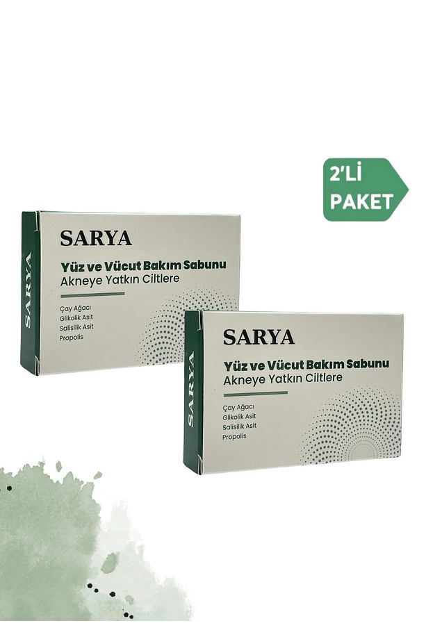 Sivilce ve akne sabunu Çay ağacı Glikolik asit Salisilik asit Propolis (2'Li Paket) - 1