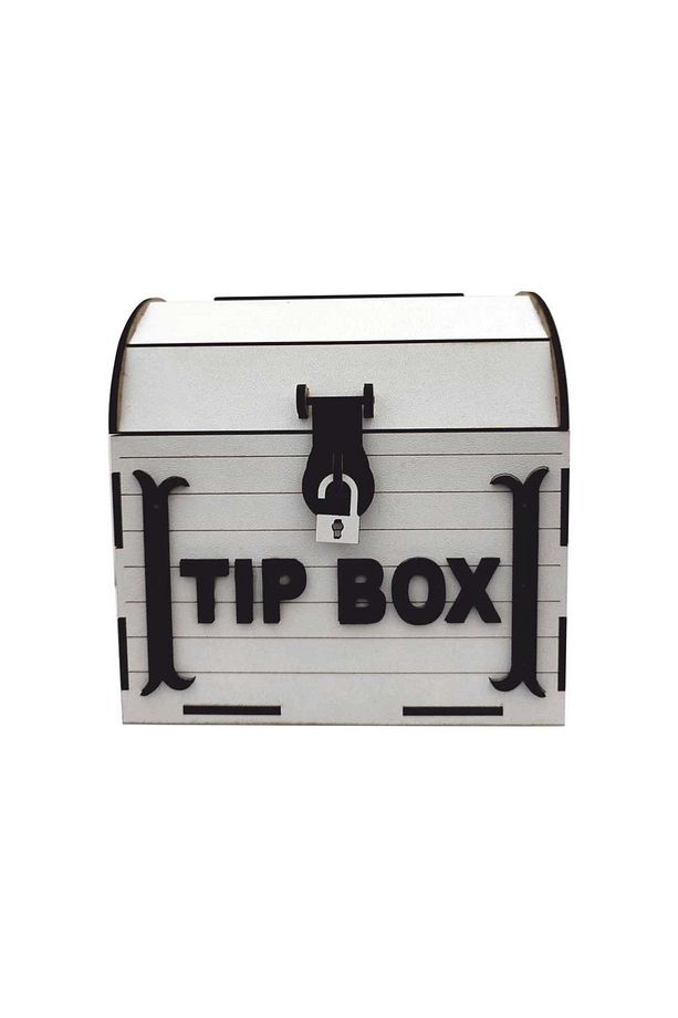 Dekoratif Ahşap Tip Box Hazine Sandığı Tipbox Kumbara - 1