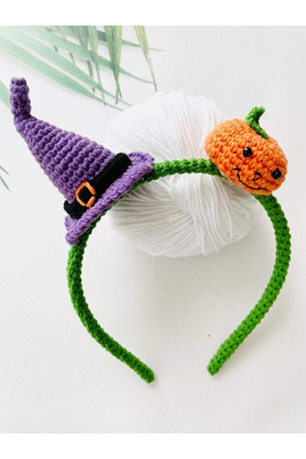 Pumpkin with Witch Hat Halloween Icons Handmade Crown Suitable for All Age Groups