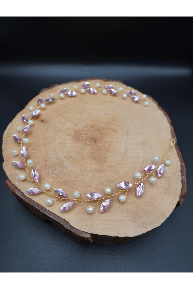 Fully Handmade Stylish And Elegant Wedding And Engagement Bridal Crown And Hair Accessory