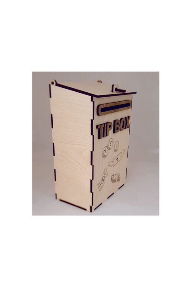Ahşap Posta Kutusu Tip Box Bahşiş Kutusu Tipbox Kumbara - 3