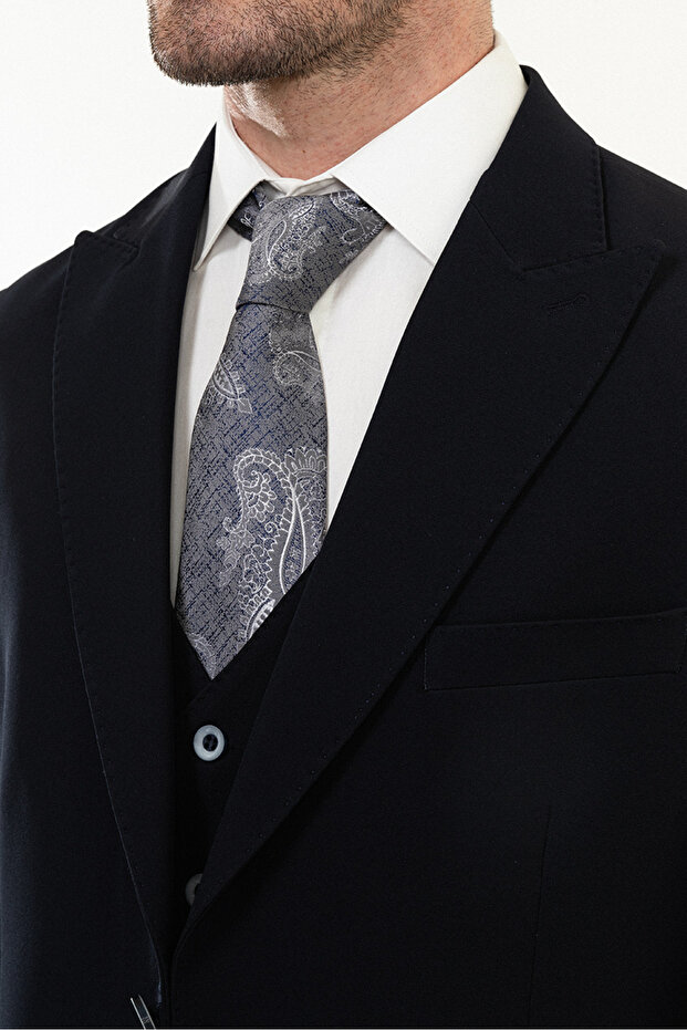 Pointed Collar Suit Set - 2