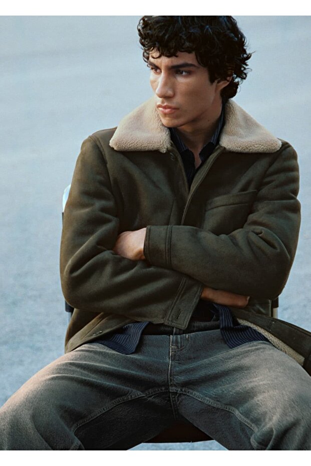 Kürk Iç Astarlı Çift Taraflı Ceket - 5