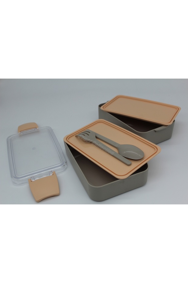 Double Layer Food Container Practical Durable and Stylish Lunch Box with Fork and Spoon Lunch Box - 5