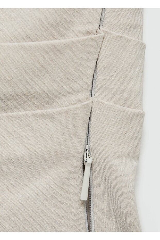 Drapeli omuzları açık bluz - 5