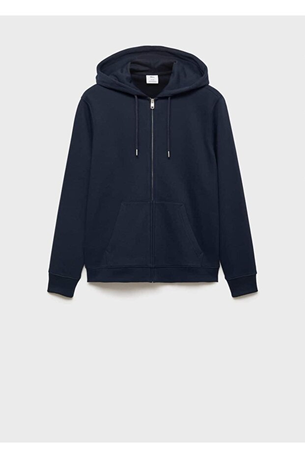 Fermuarlı pamuklu kapüşonlu - 3