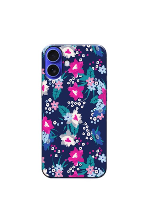 Case Compatible with Apple iPhone 16 Spring Flowers 3 Silicone Case (Printed)