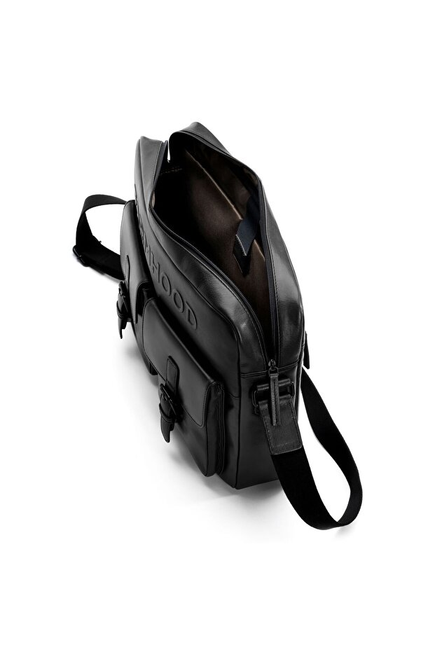 Memphis 38 cm Leder Messenger - Facial Computer Fach - 3