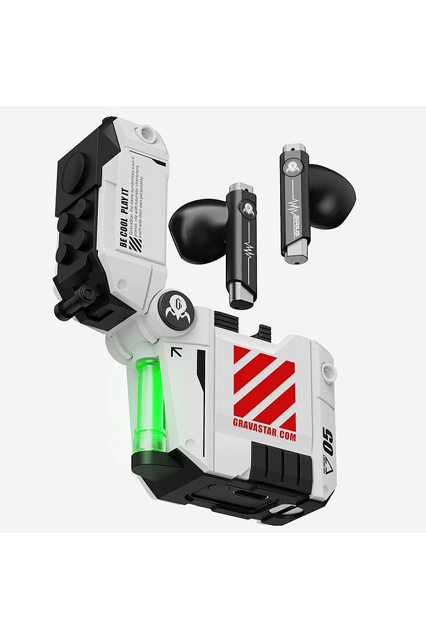 Sirius P5 Mecha V2 Beyaz True Wireless Bluetooth Kulaklık - 4