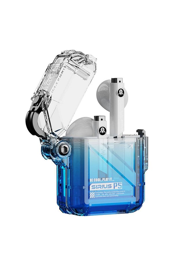 Sirius P5 Crystal V2 Mavi True Wireless Bluetooth Kulaklık - 1