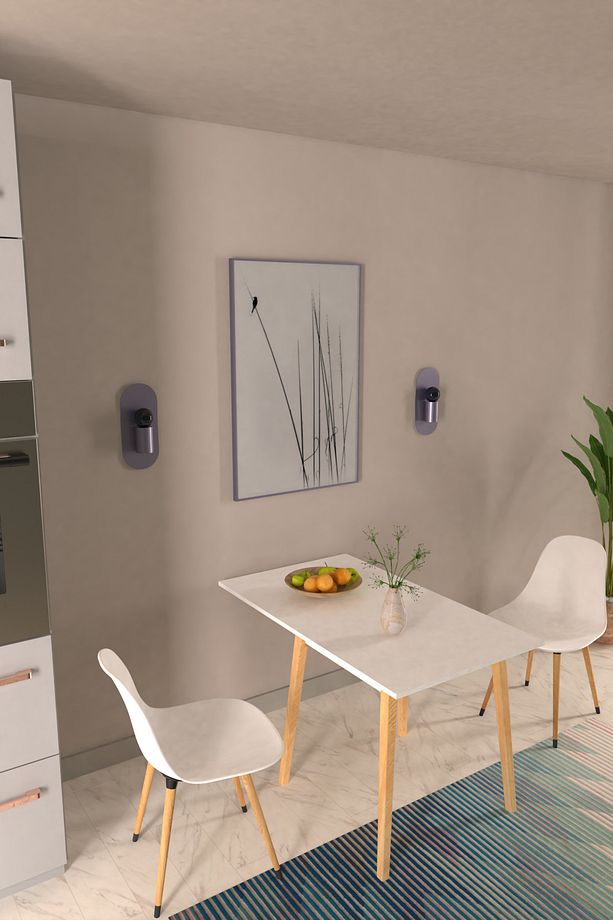 Eames Sandalye Avanos Ahşap Mutfak Masası Takımı - 70x80 Cm - 2