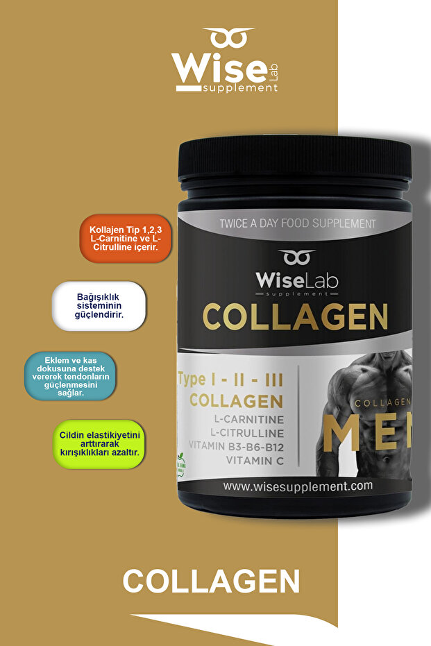 Men Collagen 300gr Tip123 L-carnitine L-citrulline - 3