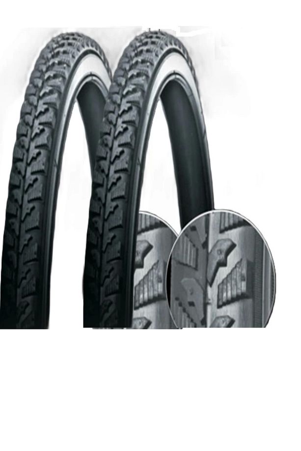 28 Jant 28x1.75 (700x45) 3 mm Zırhlı Bisiklet Dış Lastiği X 2 Adet (2651) - 1