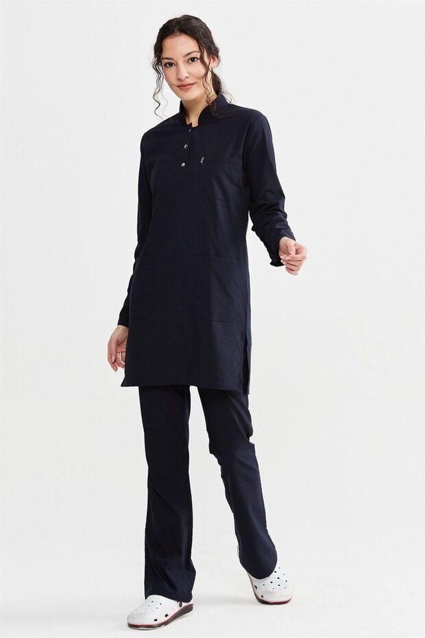 Ultralycra Modest - Lycra Doctor Nurse Hijab Jersey Set, Navy Blue