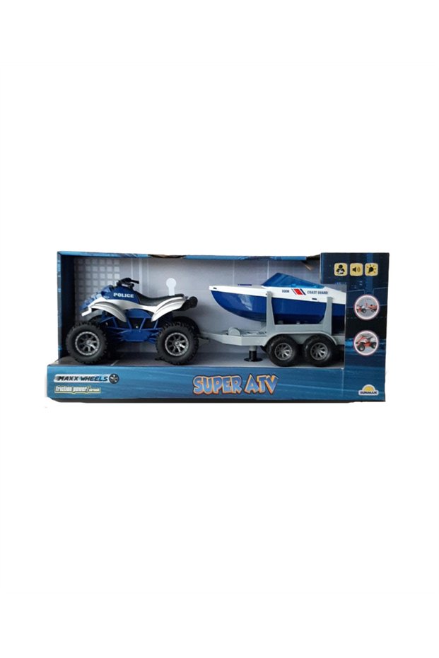 Maxx Wheels Super Atv 34064 Blue with Sound and Light