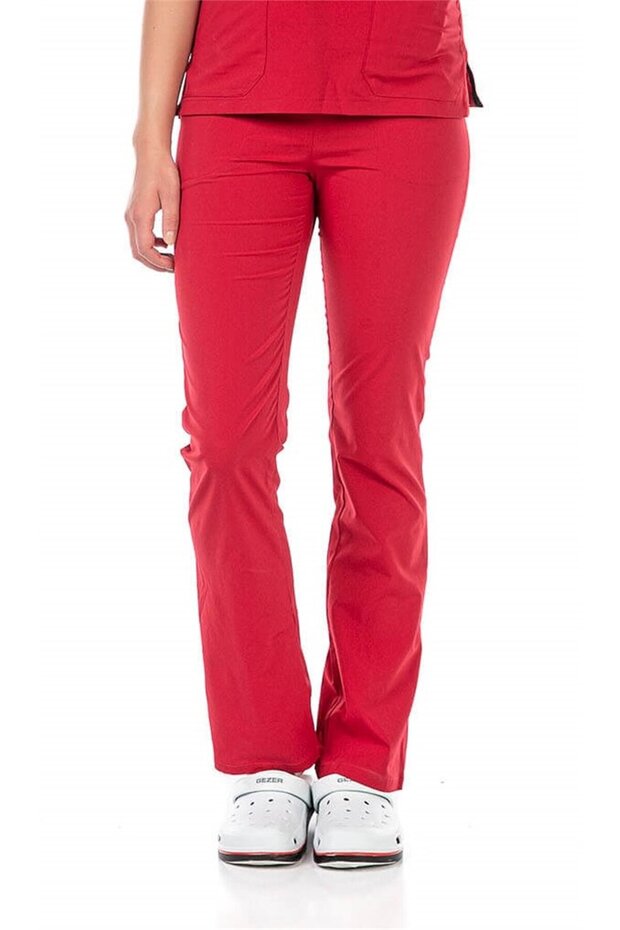 Ultralycra Spaniard - Lycra Doctor Nurse Scrubs Single Bottom Surgical Jersey (Women), Red