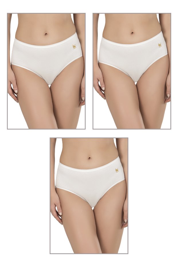 Özkan 23922 3 Pack Women's Cotton Modal Flexible Soft High Waist Bato Panties