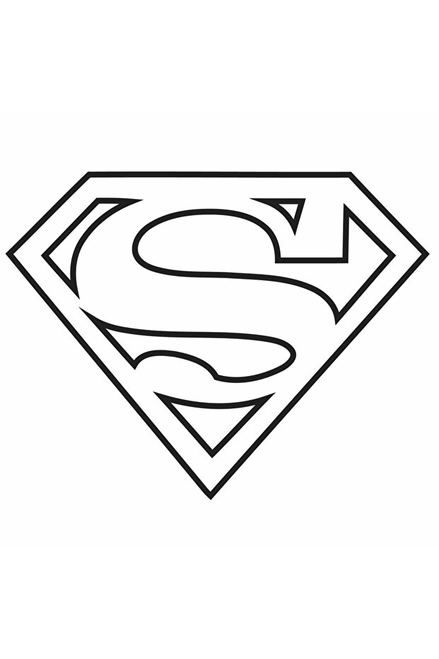 Reflektif Superman Simgesi Etiket - 1