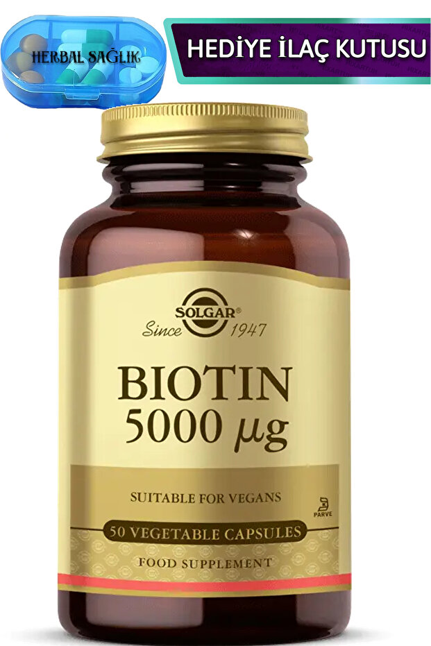 Biotin 5000 mcg 50 Adet Kapsül - 1