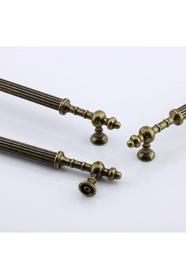 Kader Eskitme Antik Sarı Metal 192 Mm Mobilya Mutfak Çekmece Dolabı Dolap Çekme Kulpu Kulbu - 4