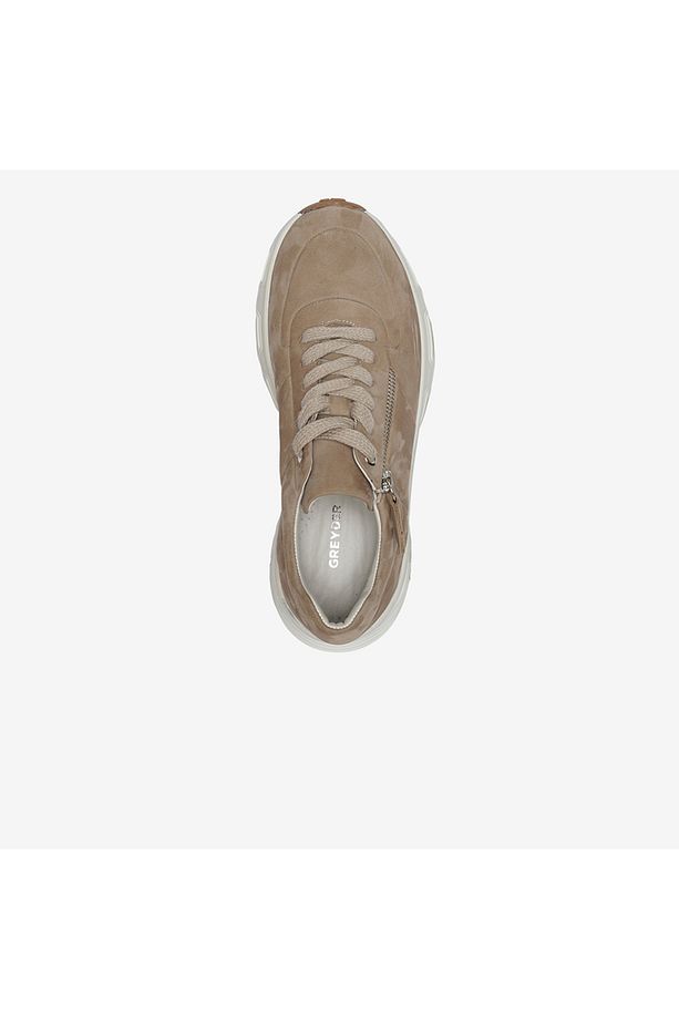 Kadın Vizon Nubuk Hakiki Deri Sneaker Ayakkabı 4K2SA59122 - 4