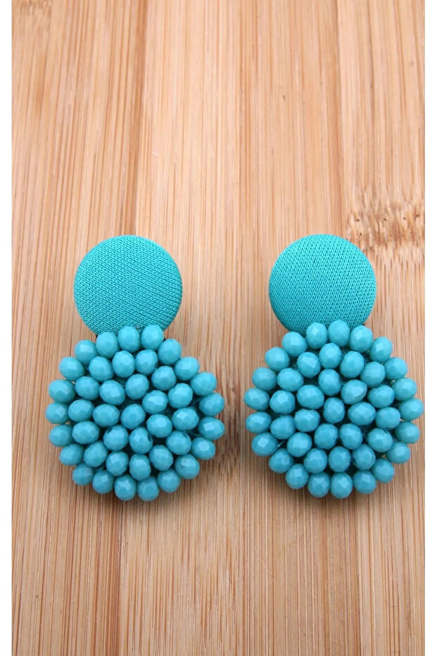 حلق كريستال أزرق - 1