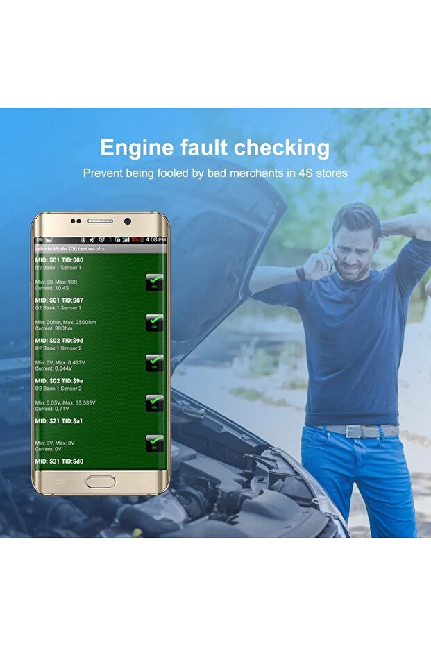 Mini Eml327 V2.1 OBD 2 Bluetooth Car Diagnostic-Tools For Android Scanner Code Support Smart Scan... - 4