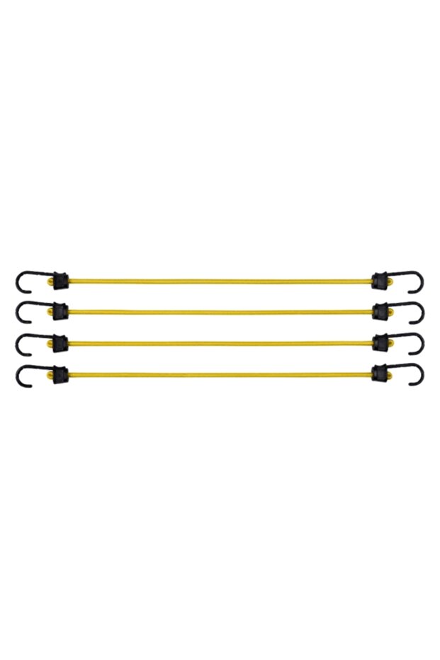 4-Piece High Elasticity Bungee Cord Set with Hooks 24inch - 1