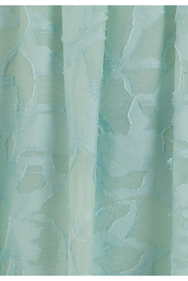 Balon Kollu Mini Elbise - 9