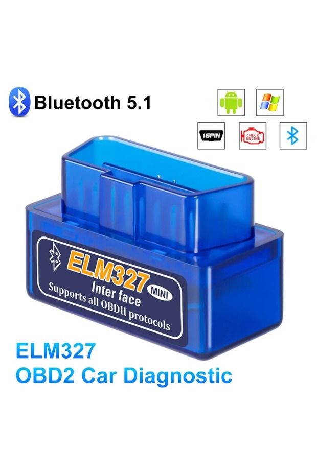 Mini Eml327 V2.1 OBD 2 Bluetooth Car Diagnostic-Tools For Android Scanner Code Support Smart Scan... - 2
