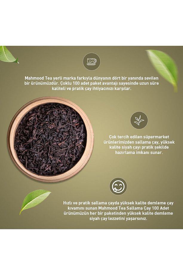 Bardak Poşet 2 G X 100 Lü Seylan Çayı Ceylon Tea Sallama Çay - 5
