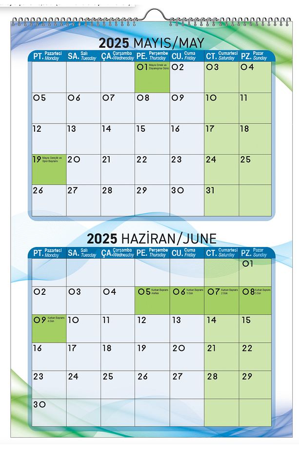 2025 DUVAR PLANLAMA TAKVİMİ 6 SAYFA - 3