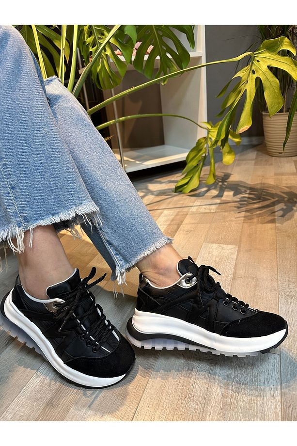 Gemma Paraşüt kumaş Yüksek taban Kadın Sneaker - 2