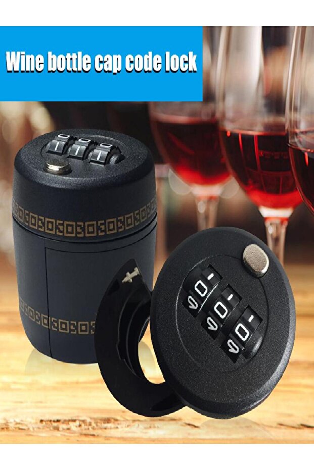 Wine Bottle Lock Combination Bottle Password Code Digital Lock Alcohol Security Device For Drinking - 8