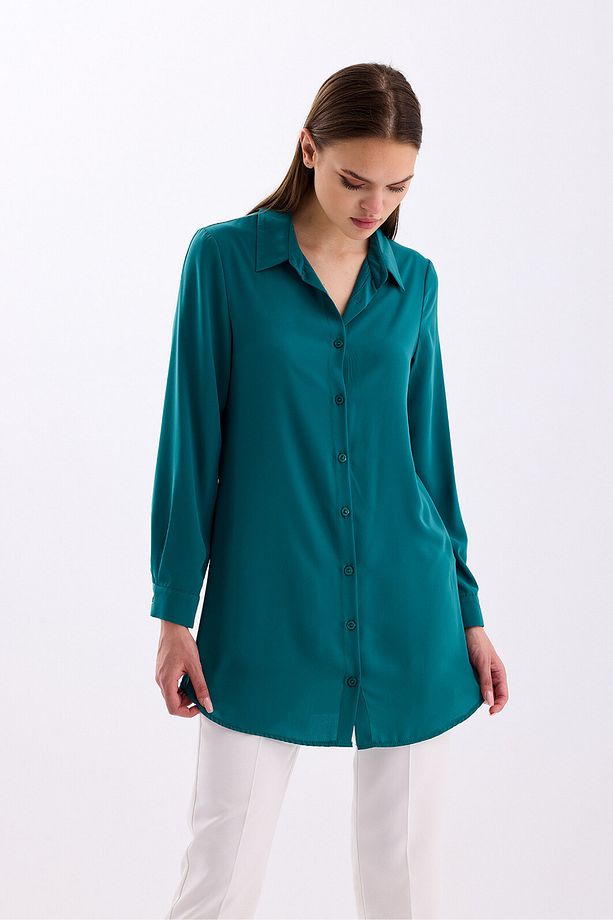 Uzun Kollu Regular Fit Basic Gömlek 2020 - 9