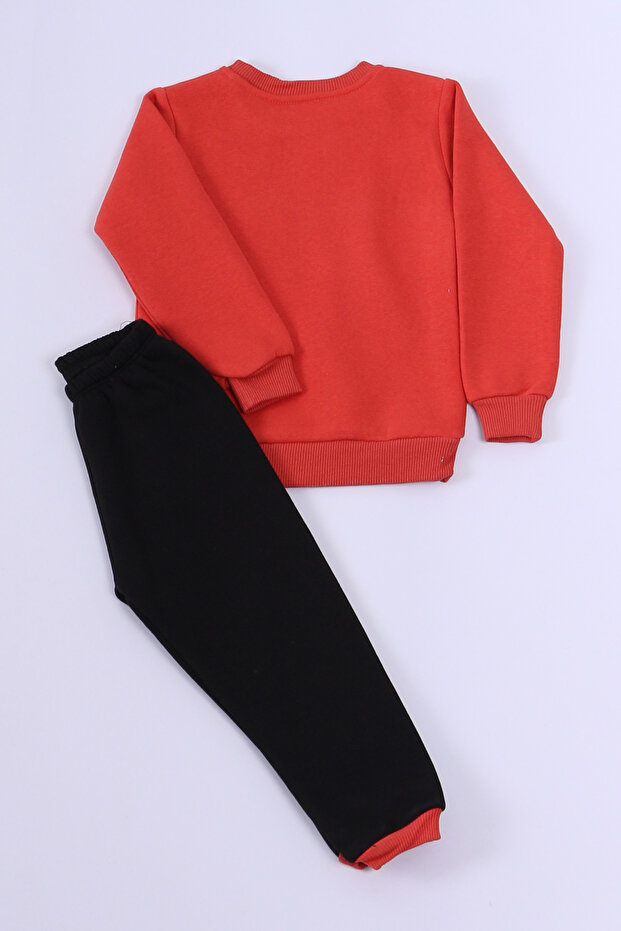 طقم بدلة رياضية للأولاد 3 خيوط - طباعة شخصية E7 - 3