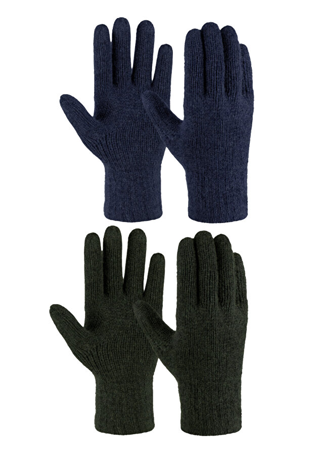 2'li Triko Örme Erkek Eldiven - 1