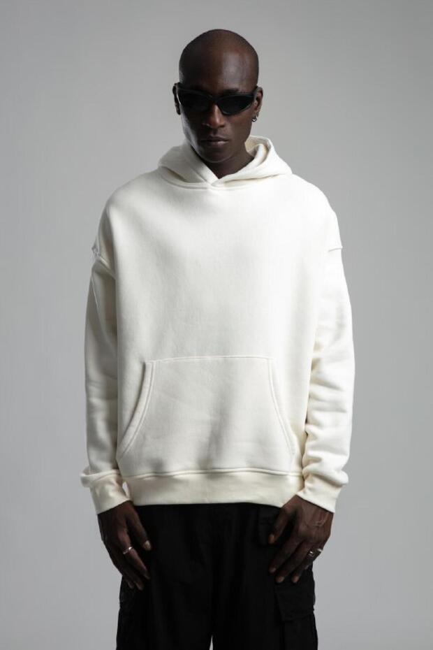 K-715 Erkek Kapşonlu Sweat - 1