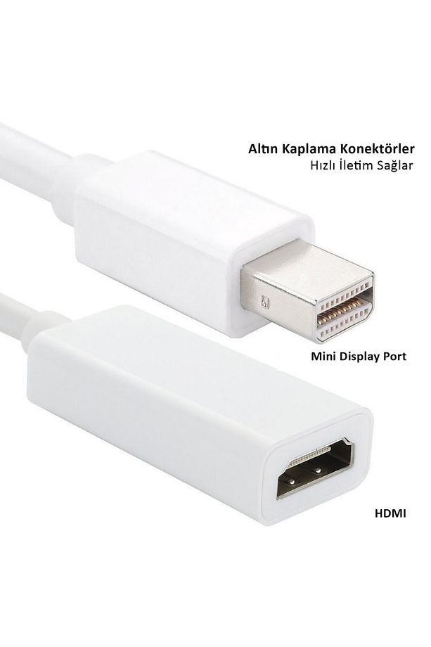 4Kx2K Mini DisplayPort (Thunderbolt) to HDMI Dönüştürücü Kablo - 1