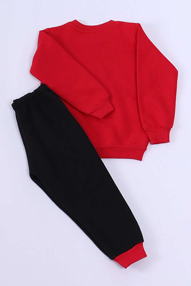 طقم بدلة رياضية للأولاد 3 خيوط - طباعة شخصية E7 - 3