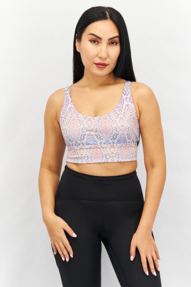 Women Allover Print Non Padded Bra, Multicolor