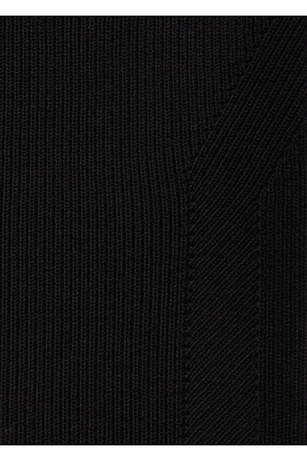 Kalp yakalı triko bluz - 7