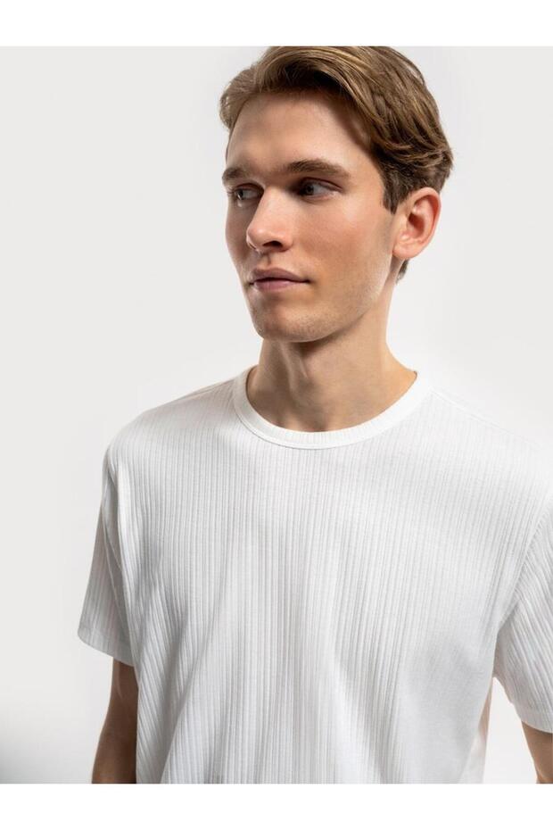 Kısa Kol Erkek T-Shirt LF2034585 - 3