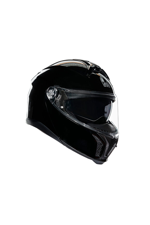 Tourmodular Solid Mplk Black Çene Açılır Kask - 1