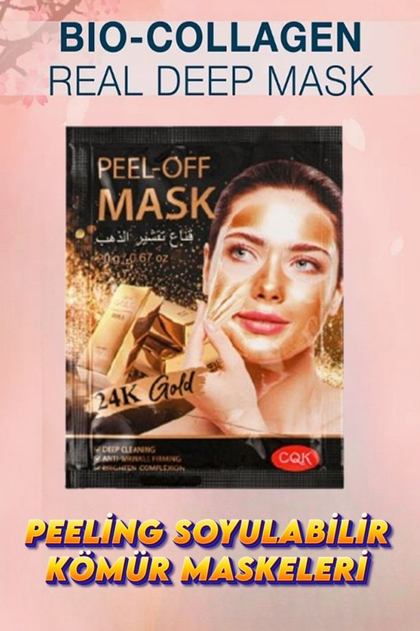 Collagen Soyulabilir Deep Peeling Siyah Çamur Maskeleri 6 Adet Set - 5