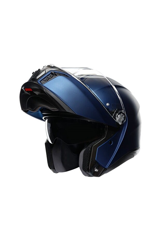 Tourmodular Solid Mplk Galassia Blue Matt Çene Açılır Kask - 3