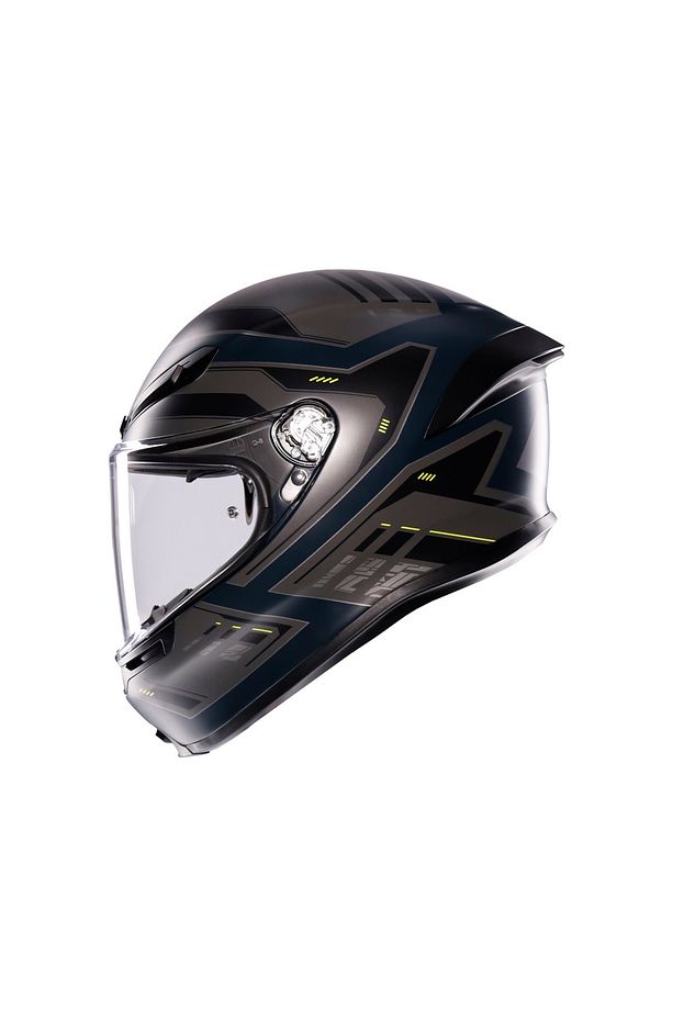 K6 S Mplk Enhance Matt Grey Yellow Fluo Kapalı Kask - 4