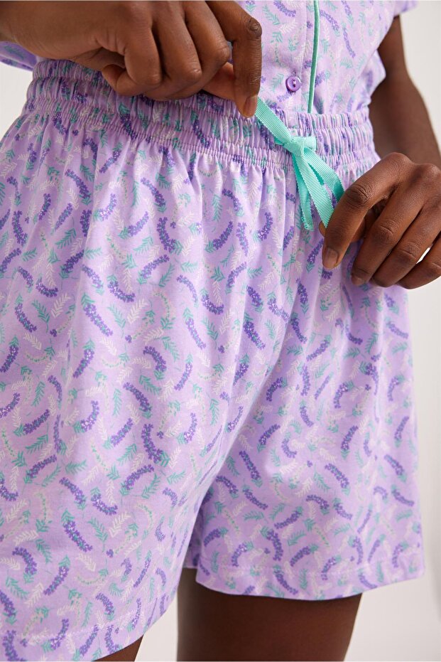 Lavender Kadın Şort Lila - 1